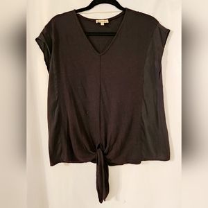 Democracy Black Short Sleeve Top Size S